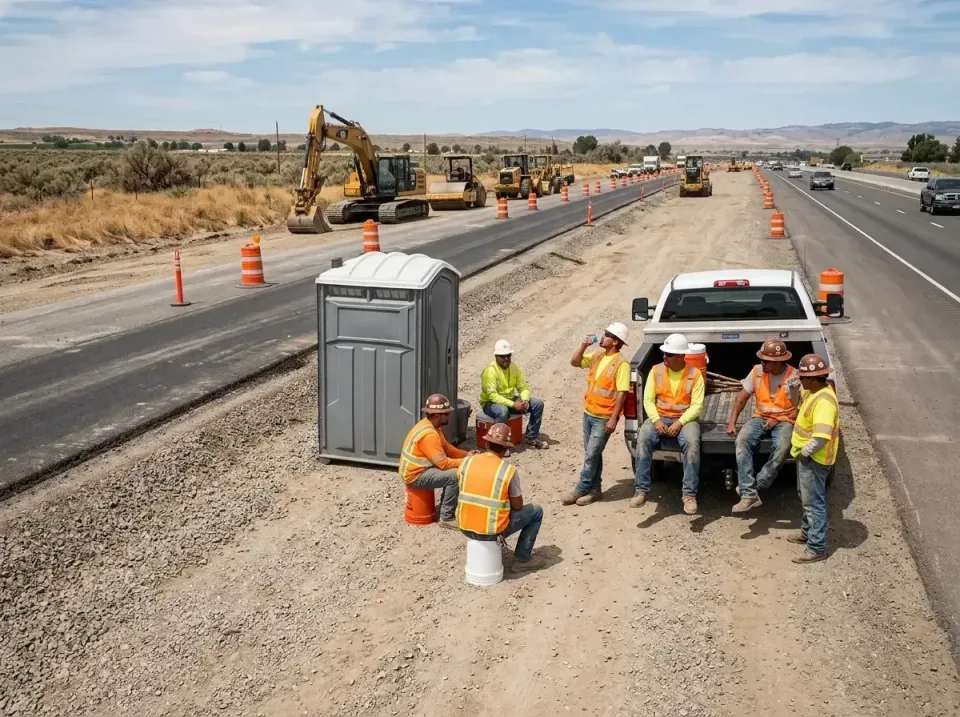 highway-road-construction-crew-007 — frequently asked questions, Porta Potty and Restroom Rentals in Minden, NV